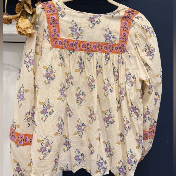 NWOT Aqua Peasant Blouse Sz L / Color Multi - Picture 5 of 5